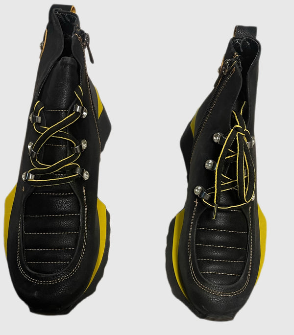 Lamarta black stiefel with heel - LaMarta