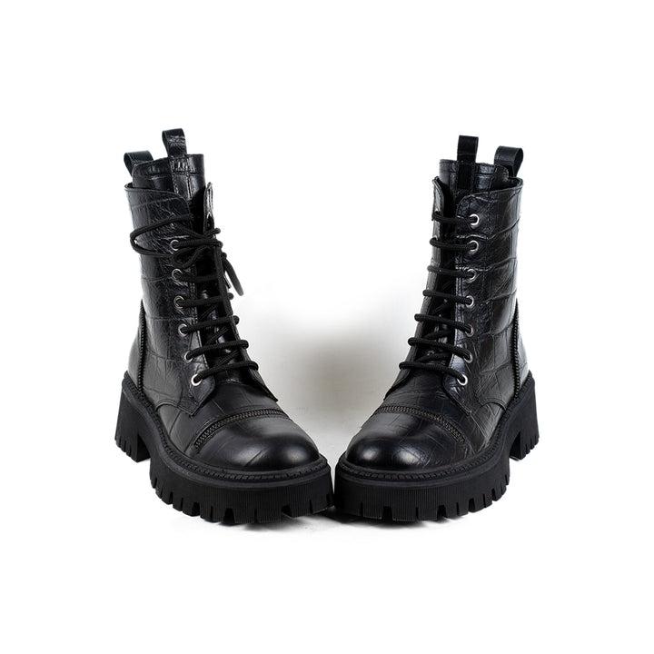 Damen-Stiefel Schwarz mit engem Schaft|damen boots Black Stiefel - LaMarta