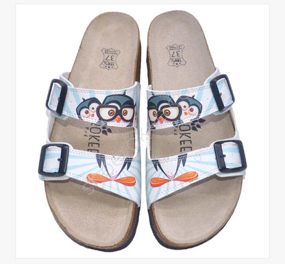 Sandalen mit Pinguin-Muster