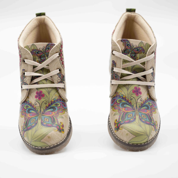 Vegan stiefel|Damen Ankle boots|Schmetterlingsdesign| 37 Größe