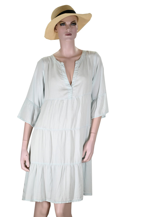 Damen sommer long shirt Maxikleid Boho Stil- weiss