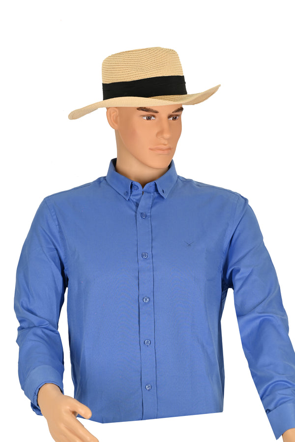 Herren Blau Freizeithemd – Kurzarm Sommermode