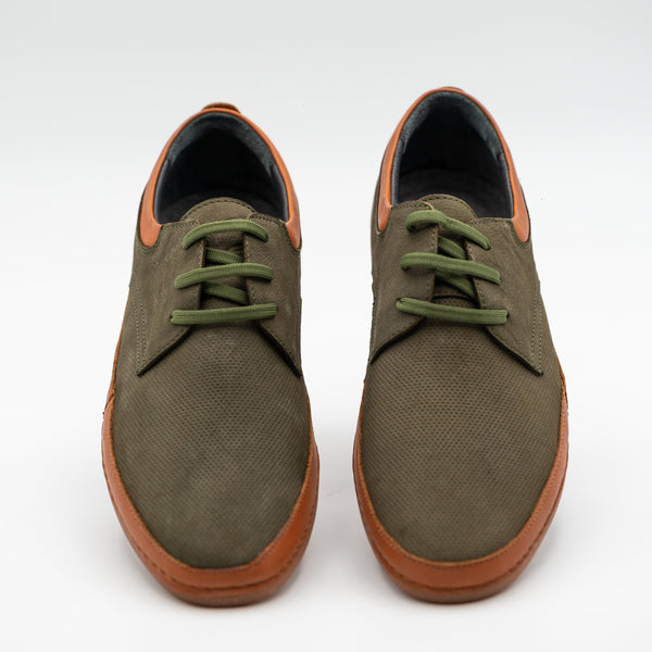 Sommer leder Mokassins Herren Grün |Büroschuhe|Freizeitschuhe - LaMarta