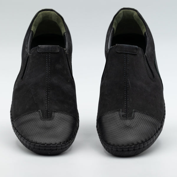Schwarze Herren Mokassins aus echtem Leder|Lederschuhe Herren - LaMarta
