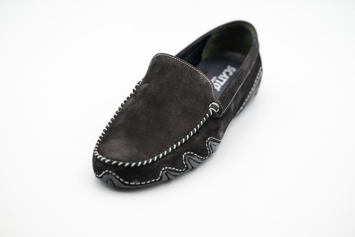 Elegante Herren Mokassins aus echtem Leder – Blau - LaMarta