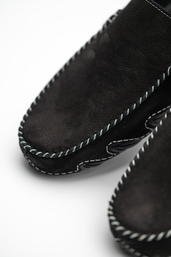 Elegante Herren Mokassins aus echtem Leder – Blau - LaMarta