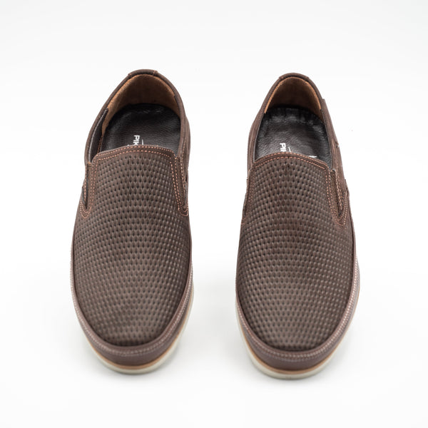 Elegante Herren Mokassins aus echtem Leder – Braun - LaMarta