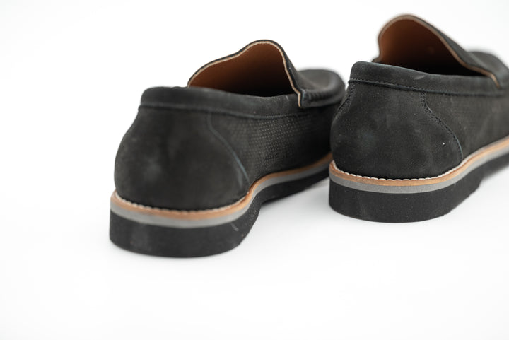 Elegante Schwarze Herren Mokassins aus echtem Leder - LaMarta