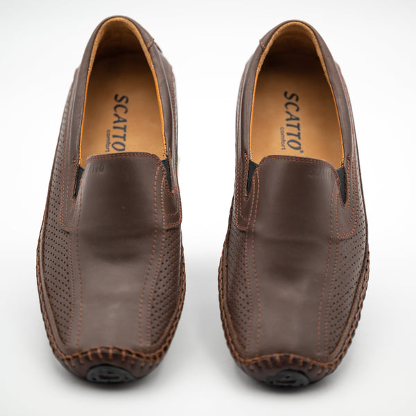 Bequeme Herrenschuhe für Alltag|Mokassins Herren Braun - LaMarta
