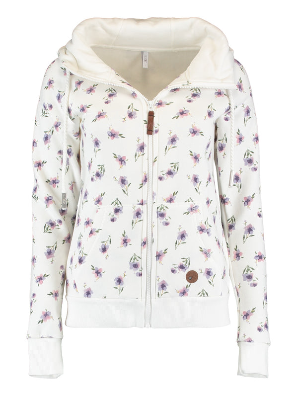 Fleece-Weißer Pullover mit Blumenmuster – Gemütlicher & Stylischer Damen Sweatshirt - LaMarta