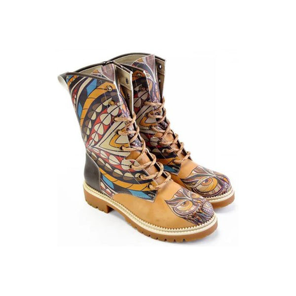 Damenstiefel Vegan|Kniehohe boots|Winterstiefel Damen|Schnürboots - LaMarta