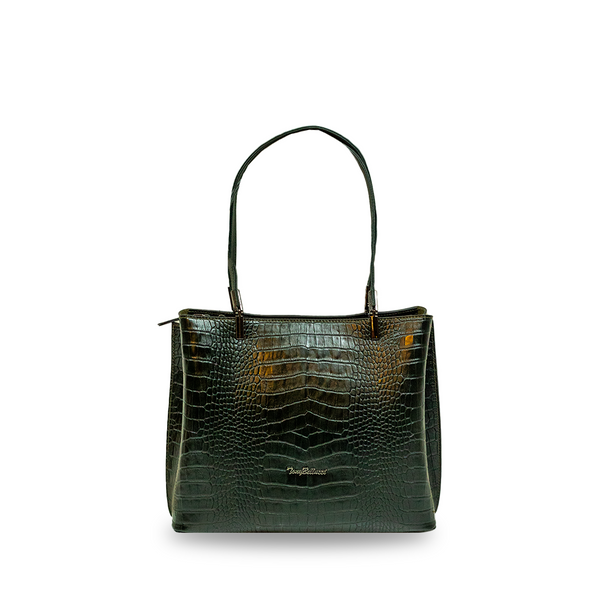 Damen Handtasche Leder Optik – Schultertasche groß - LaMarta